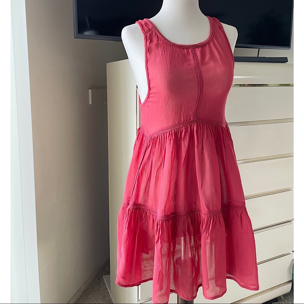 Forever 21 Boho Tank Ruffle Dress, S